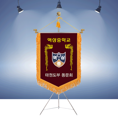역삼중학교 태권도부 동문회명품깃발진